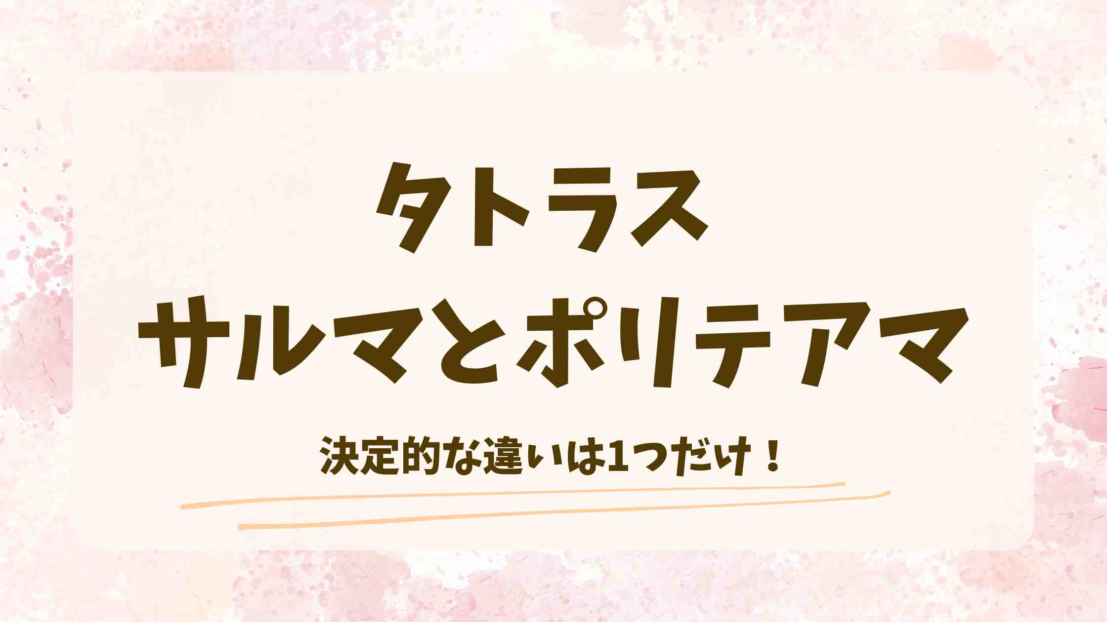 タトラス サルマとポリテアマの違いは3つだけ！人気レディースダウンの違いを比較