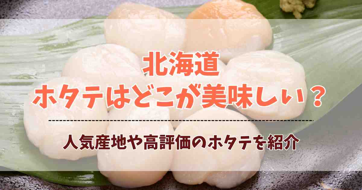北海道のホタテはどこが美味しい？人気産地と高評価連発のホタテを厳選紹介